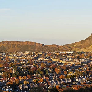 UK, Scotland, Lothian, Edinburgh, Cityscape viewed from the Blackford Hill