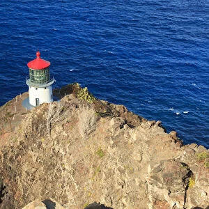 USA, Hawaii, Oahu, Makapuu Point, Lighthouse