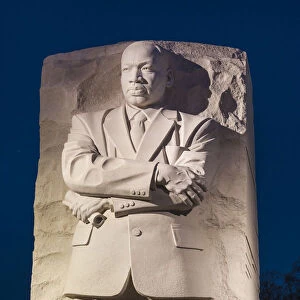 USA, Washington DC, Martin Luther King Memorial, dawn