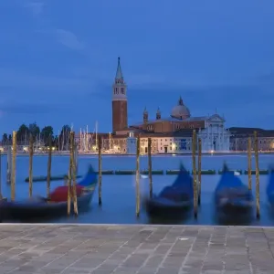 Venice Print: Gondolas in St. Mark's Square Venice Print: Gondolas in St. Mark's Square