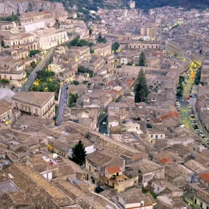 View over Modica Print, a photograph of Sicily's landscape