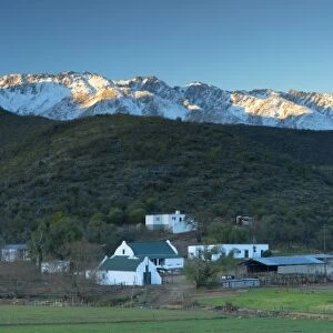 View of Swartberg Mountains, Oudtshoorn, Western Cape, South Africa