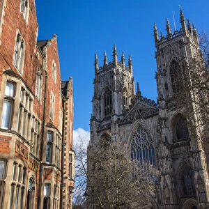 A view towards York Minster, The Cathedral and Metropolitical Church of Saint Peter