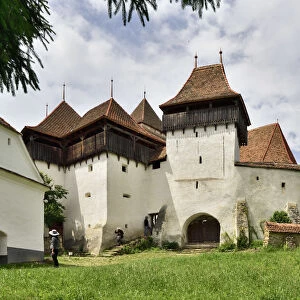 The Viscri fortified church was built by the Transylvanian Saxon community in Viscri