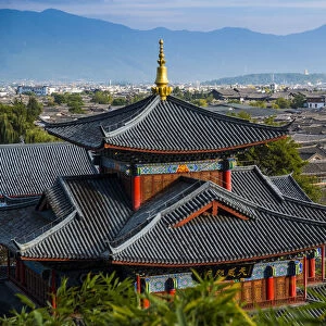 Wangulou Pagoda, Mufu Palace, Lijiang, Yunnan Province, China