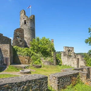 Winneburg castle near Cochem, Mosel valley, Eifel, Rhineland-Palatinate, Germany