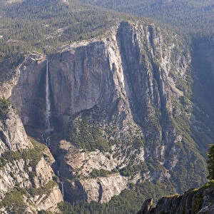 Yosemite Falls photographed from Taft Point, Yosemite National Park, California, USA