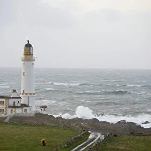 The Lighthouse on Corsewall Point on the Rhins of Galloway Scotland UK