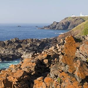 Pendeen Watch lighthouse near St Just in Cornwall, UK