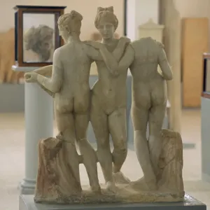 LIBYA Cyrene Statue of the Three Graces Print