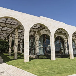 An external view of the concert hall of the BYU Jerusalem Center for Near Eastern Studies