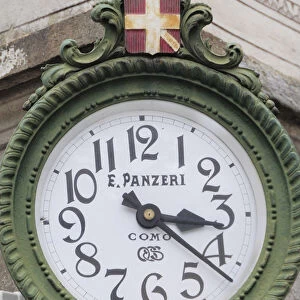 Italy, Lombardy, Lake Como, Como, street clock