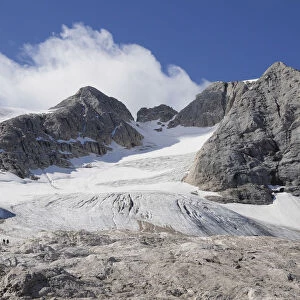 Italy, Trentino Alto Adige, Marmolada, views of the glacier on top of Marmolada