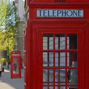 UK, England, London, Parliament Square, Telephone Box