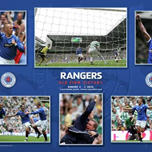 Matches Season 08-09 Fine Art Print Collection: Celtic 2-4 Rangers