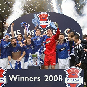 Rangers FC Triumphs in the CIS Insurance Cup: Celebrating Victory over Dundee United (2008)