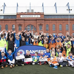 Rangers Football Club: Easter Soccer School at Ibrox Complex - Inspiring Future Generations with Fraser Aird and Calum Gallagher (Scottish Cup Winners 2003)