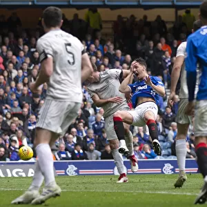 Rangers vs Aberdeen: Nikola Katic Fouled in Penalty Area - Scottish Premiership, Ibrox Stadium