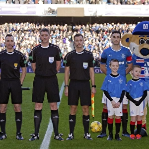 Rangers vs Motherwell: Lee Wallace and Mascots Celebrate Scottish Cup Victory at Ibrox Stadium (2003)