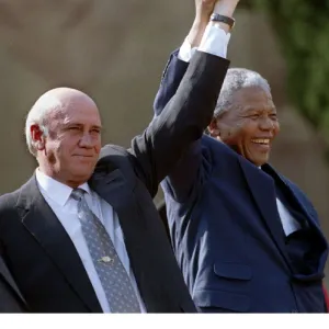 F. W DE KLERK AND NELSON MANDELA