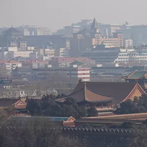 Forbidden City and other buildings are seen amid smog in Beijing