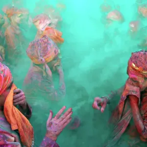 Colourful Holi Celebration Print Colourful Holi Celebration Print