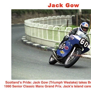 Jack Gow Triumph Weslake 1990 Senior Classic Manx Grand Prix
