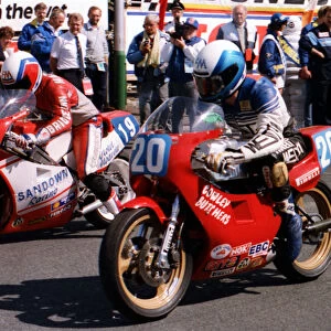 Steve Hazlett (EMC) & Ian Young (Yamaha) 1989 Junior TT