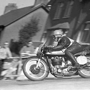 Tom Graham (Norton) 1957 Junior Manx Grand Prix