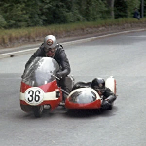 Tony Baitup & A B Diggle (Triumph) 1965 Sidecar TT