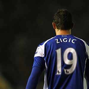 Nikola Zigic's Thrilling Performance: Birmingham City vs. Tottenham Hotspur, Barclays Premier League (04-12-2010)