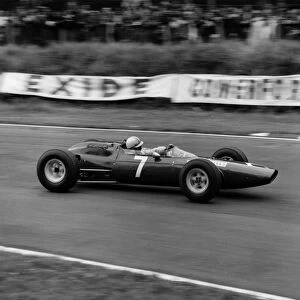 British Grand Prix Brands Hatch 1964. John Surtees driving a Ferrari to third place