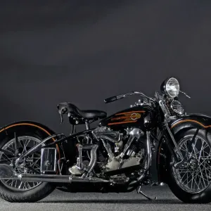 1937 Harley Davidson ELS Knucklehead Print