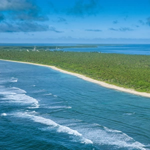Aerial of Haa'apai, Tonga, South Pacific