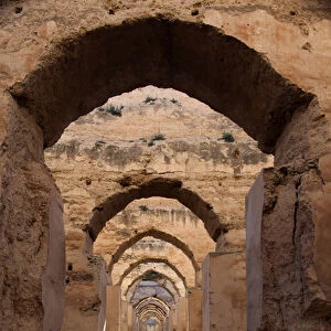 Africa, Morocco, Meknes. The royal granaries of Moulay Ismail