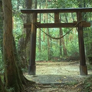Asia, Japan, Kagoshima, Yakushima, Mountain Shrine