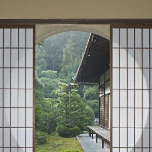 Asia, Japan, Kyoto, Sesshuji Temple, Tea House Windo