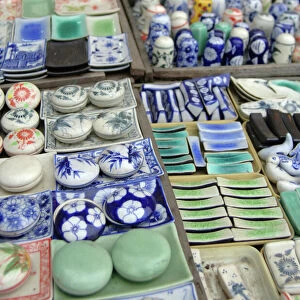 Asia, Vietnam. Ceramics for sale, Hoi An, Quang Nam Province