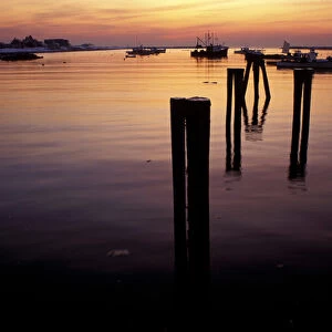 Boats. Sunrise. Rye Harbor. Rye, NH