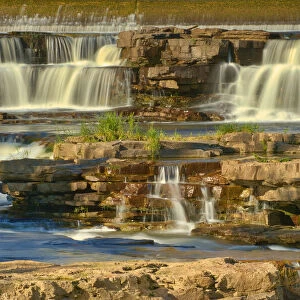 Canada, Ontario, Carleton Place. Mississippi River waterfalls
