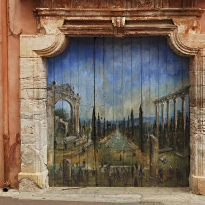 Color door, Roussillon, France