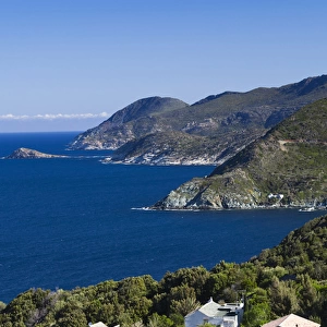 France, Corsica, Haute-CorseDepartment, Le Cap Corse, Pino, coastal view