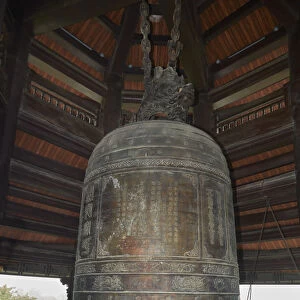 Giant bell at Bai Dinh Buddist Temple Complex, near Ninh Binh, Vietnam