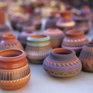 Handmade Native American pottery in historic and charming Santa Fe, NM
