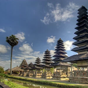 Indonesia, Bali, Mengwi. Scenic of Pura Taman Ayun temple