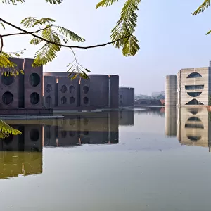 Jatiya Sangsad Bhaban (National Parliament House) designed by Louis Kahn, Dhaka