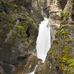 Johnston Falls and Creek, Johnston Canyon, Banff National Park, Alberta, Canada