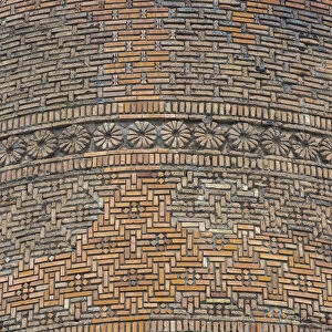 Karakhanid Minaret dating back to the 12th century. City Uzgen (Oesgoen