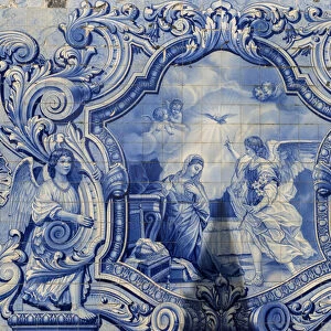 Lamego, Portugal, Europe, Shrine of Our Lady of Remedies, azulejo