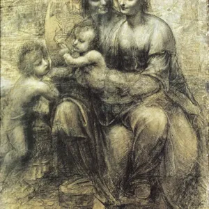 Leonardo da Vinci Print of the Holy Family Leonardo da Vinci Print of the Holy Family